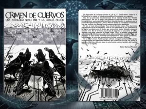Portada y contratapa de Crimen de Cuervos - Antologia - Luvina